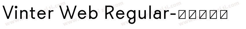 Vinter Web Regular字体转换